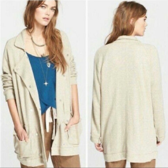 Free People Anorak Jacket Slouchy Peacoat